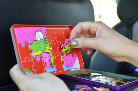 Gra magnetyczna podróżna The Purple Cow - Puzzle