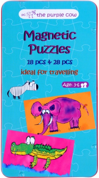 Gra magnetyczna podróżna The Purple Cow - Puzzle