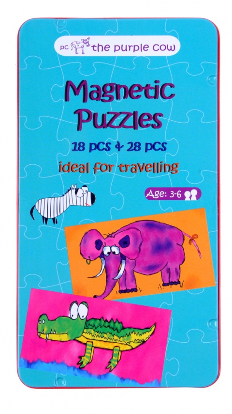 Gra magnetyczna podróżna The Purple Cow - Puzzle