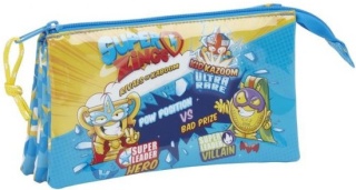 Super Zings piórnik trzykomorowy