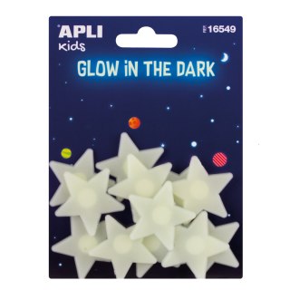 Apli Kids Gwiazdki Fluorescencyjne Naklejki 12 szt