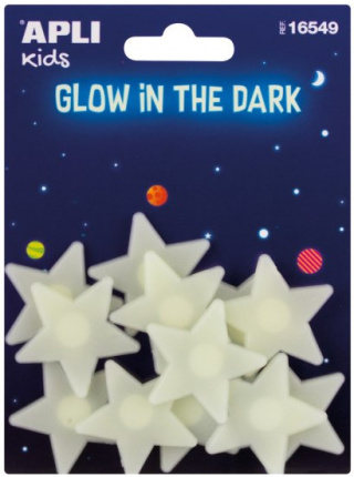 Apli Kids Gwiazdki Fluorescencyjne Naklejki 12 szt