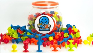 Fat Brain Przyssawki Squigz Mini Klocki 75 el