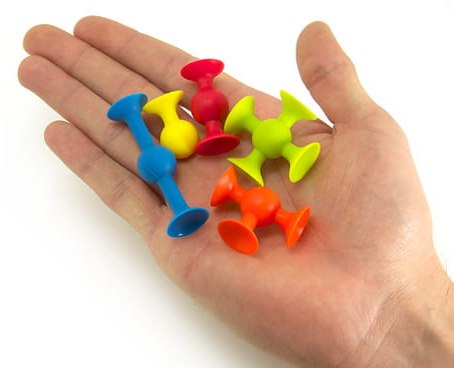 Fat Brain Przyssawki Squigz Mini Klocki 75 el