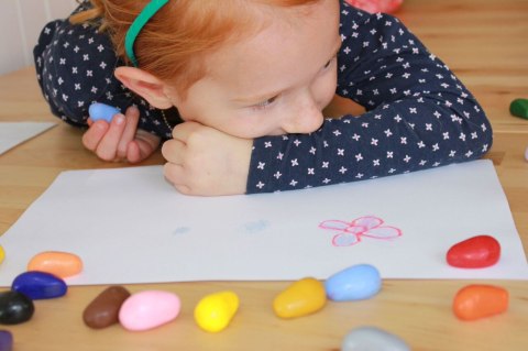 Kredki Crayon Rocks w bawełnianym woreczku - 8 kolorów