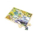 Viga 44587 Puzzle na podkładce 48 elementów - poznajemy zoo