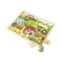 Viga 44587 Puzzle na podkładce 48 elementów - poznajemy zoo