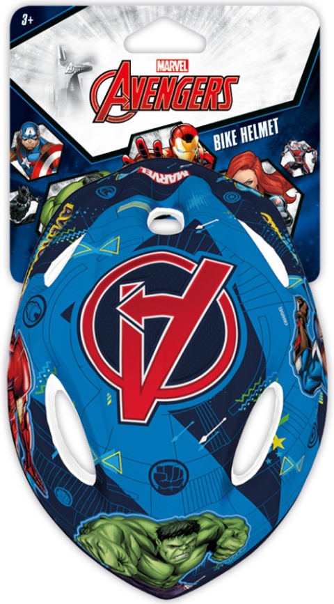 KASK NA ROWER RĘKAWICZKI OCHRANIACZE AVENGERS