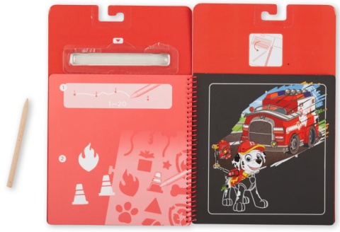 Wydrapywanka zdrapka z szablonem PSI PATROL