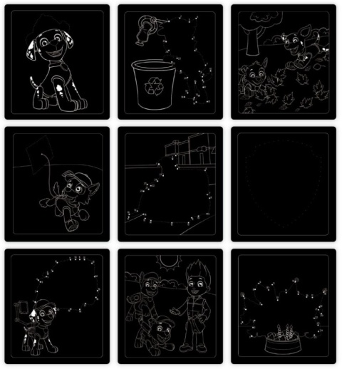 Wydrapywanka zdrapka z szablonem PSI PATROL