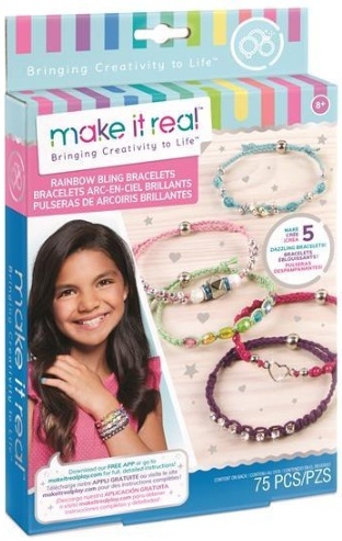 Make it Real Zestaw do tworzenia bransoletek Rainbow Bling