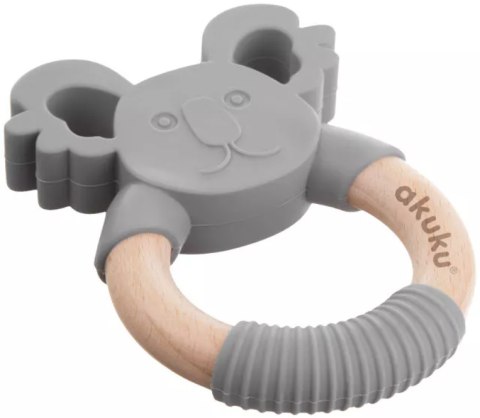 AKUKU A0137 Gryzak Królik silikon/drewno