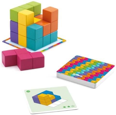 DJECO CUBISSIMO GRA UKŁADANKA LOGICZNA ŁAMIGŁÓWKA