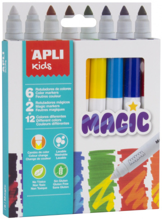 Magiczne flamastry Apli Kids - 8 kolorów