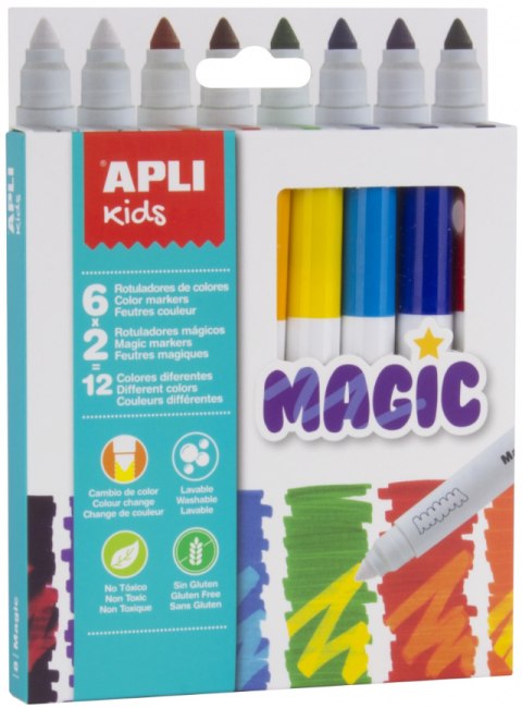 Magiczne flamastry Apli Kids - 8 kolorów