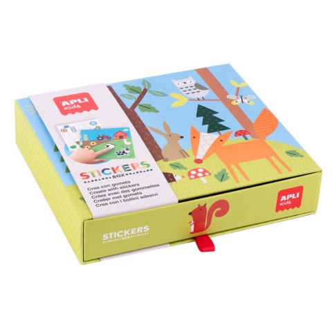 Zestaw z naklejkami Apli Kids - Las