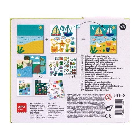 Zestaw z naklejkami Apli Kids - Las