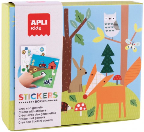 Zestaw z naklejkami Apli Kids - Las