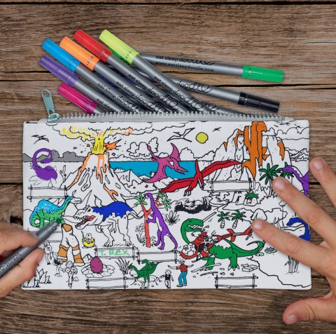 PIÓRNIK DO MALOWANIA KOLOROWANIA EATSLEEPDOODLE