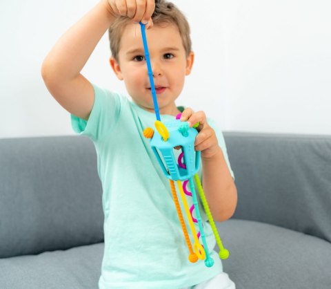 PRZECIĄGANIEC ZIPPEE ZABAWKA SENSORYCZNA 18m+ MOBI