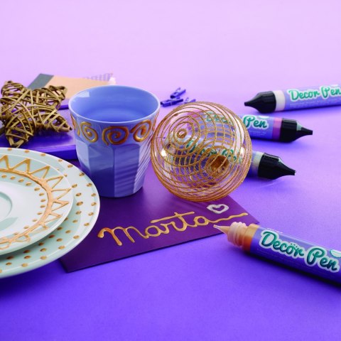 Markery żelowe z efektem 3D Apli Kids - Metaliczne 6 kolorów