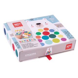 Zestaw z naklejkami Apli Kids - Miś