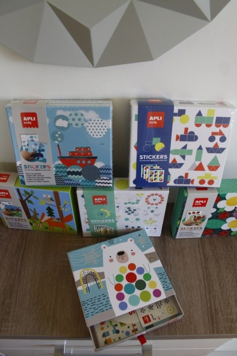 Zestaw z naklejkami Apli Kids - Miś