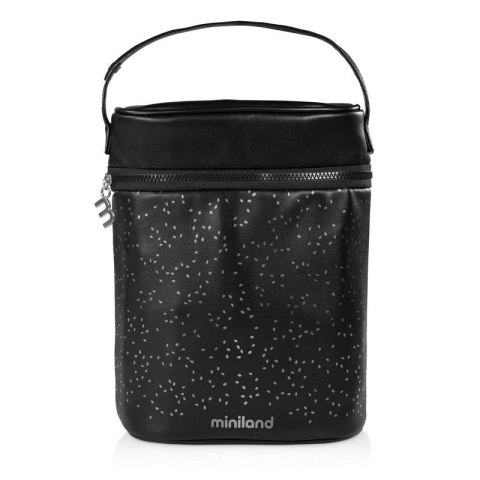 MINILAND Termoopakowanie Deluxe na termosy/butelki 500ml - czarne/srebrne