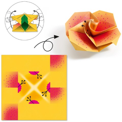 DJECO ORIGAMI ZESTAW KREATYWNY TROPIKI NEONOWE