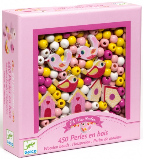 DJECO ZESTAW DO TWORZENIA BIŻUTERII 450 el - PTAKI