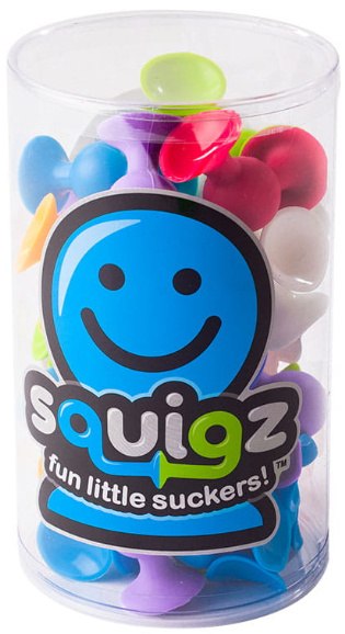 FAT BRAIN PRZYSSAWKI KLOCKI Squigz ZESTAW 22 SZT