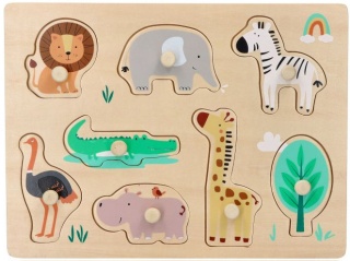 ADAM TOYS UKŁADANKA Z UCHWYTAMI PUZZLE ZWIERZĄTKA