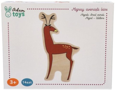 ADAM TOYS DREWNIANE MAGNESY NA LODÓWKĘ ZWIERZĄTKA