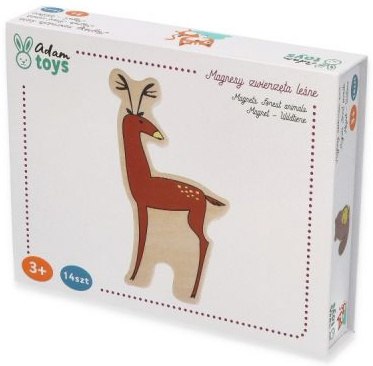 ADAM TOYS DREWNIANE MAGNESY NA LODÓWKĘ ZWIERZĄTKA