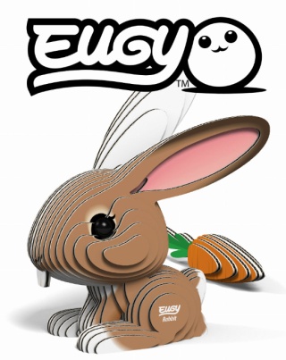 EUGY Eko Układanka Puzzle 3D KRÓLIK króliczek
