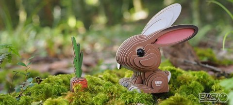 EUGY Eko Układanka Puzzle 3D KRÓLIK króliczek