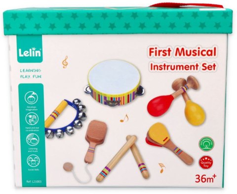 LELIN Zestaw muzyczny drewniane instrumenty