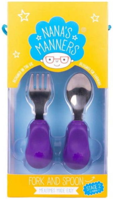 SZTUĆCE DLA DZIECI NANA'S MANNERS ETAP 2 1-3 LAT