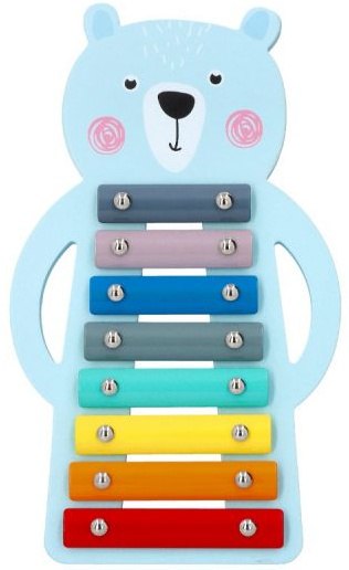ADAM TOYS CYMBAŁKI DLA DZIECI EDUKACYJNE MIŚ