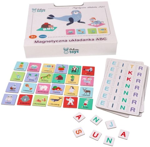 MAGNETYCZNA UKŁADANKA ABC LITERKI NAUKA PISANIA ADAM TOYS