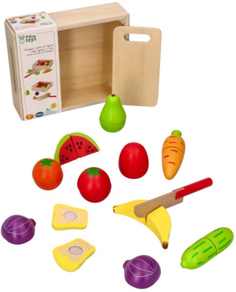 WARZYWA I OWOCE DO KROJENIA DREWNIANE ADAM TOYS