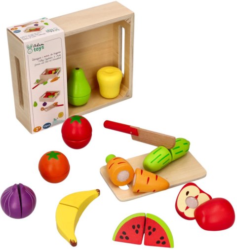 WARZYWA I OWOCE DO KROJENIA DREWNIANE ADAM TOYS