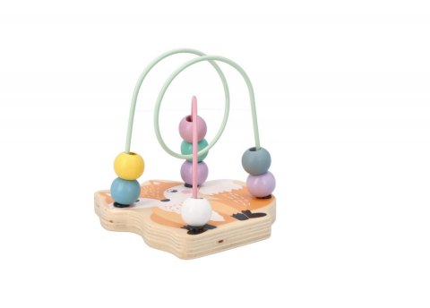 MINI PĘTLA PRZEPLATANKA EDUKACYJNA DREWNIANA SPIRALA LABIRYNT LIS ADAM TOYS