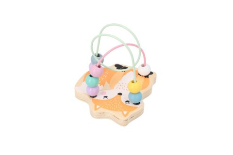 MINI PĘTLA PRZEPLATANKA EDUKACYJNA DREWNIANA SPIRALA LABIRYNT LIS ADAM TOYS