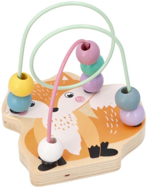 MINI PĘTLA PRZEPLATANKA EDUKACYJNA DREWNIANA SPIRALA LABIRYNT LIS ADAM TOYS