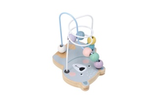 MINI PĘTLA PRZEPLATANKA EDUKACYJNA DREWNIANA SPIRALA LABIRYNT MIŚ ADAM TOYS