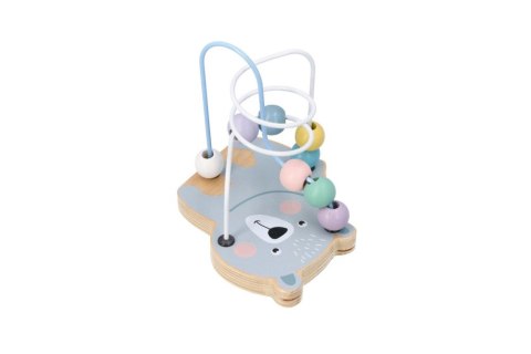 MINI PĘTLA PRZEPLATANKA EDUKACYJNA DREWNIANA SPIRALA LABIRYNT MIŚ ADAM TOYS