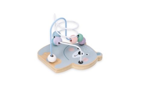 MINI PĘTLA PRZEPLATANKA EDUKACYJNA DREWNIANA SPIRALA LABIRYNT MIŚ ADAM TOYS
