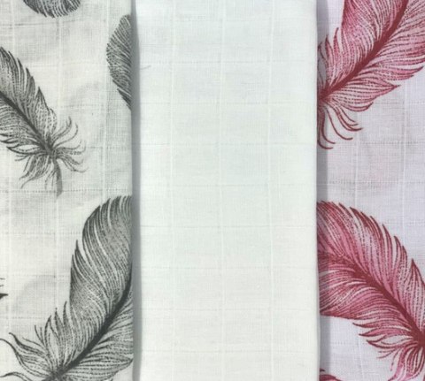 Zestaw 3x pieluszki muślinowe PREMIUM Ega Kids