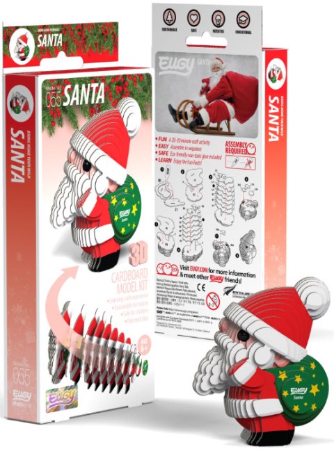 EUGY Eko Układanka Puzzle 3D ŚWIĘTY MIKOŁAJ